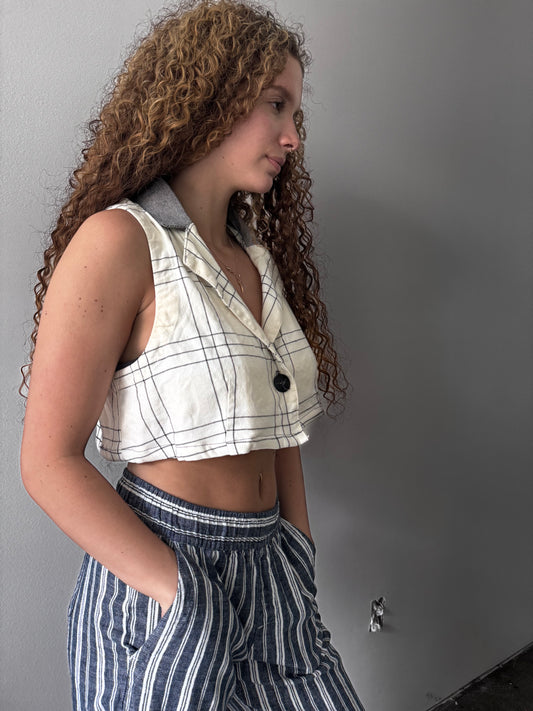 Not Dead Yet cropped vest FlynHats