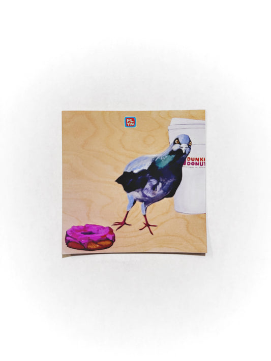 Pigeons run on Donuts Magnet