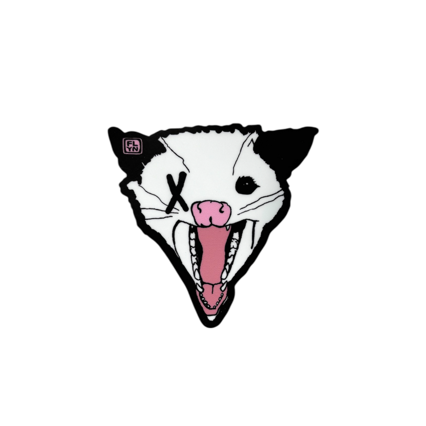 Not Dead Yet Opossum face sticker