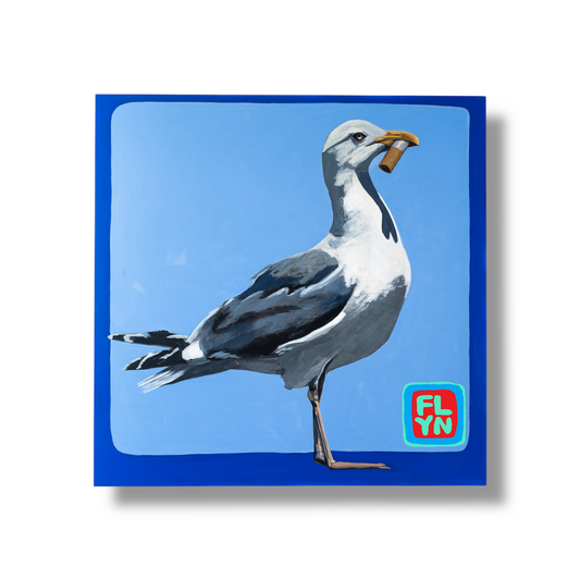 Standing Seagull Sticker