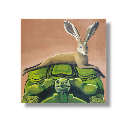 The Tortoise By A Hare Sticker