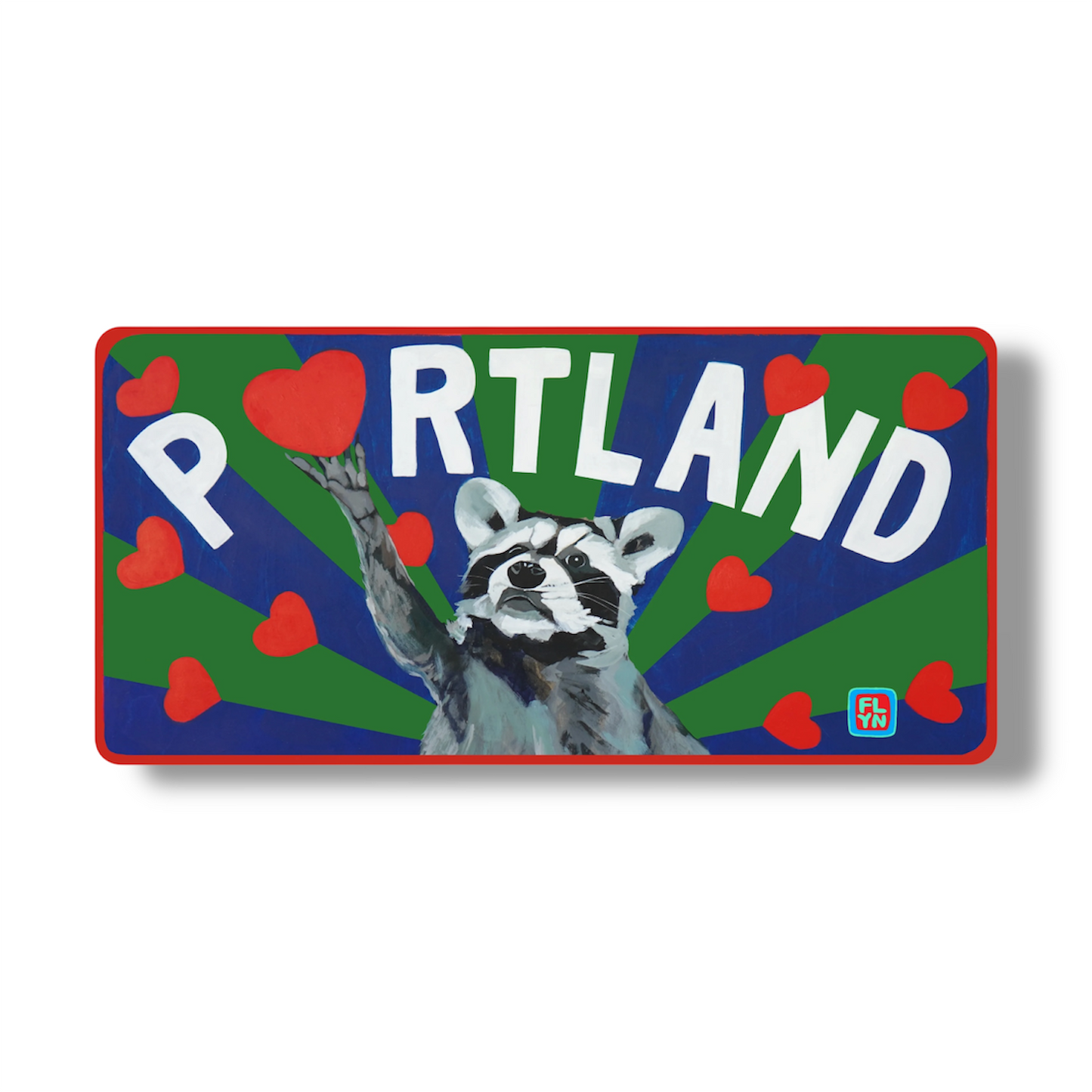 Portland Raccoon sticker Stickers Flyn Costello