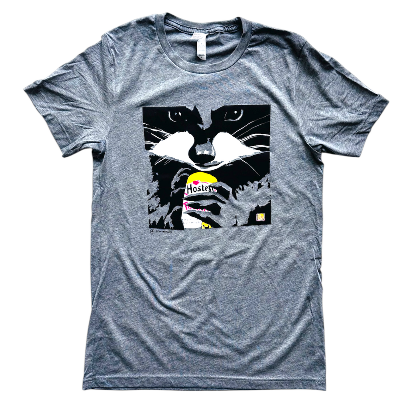 The Snack Kid Raccoon t-shirt T-Shirts Flyn Costello
