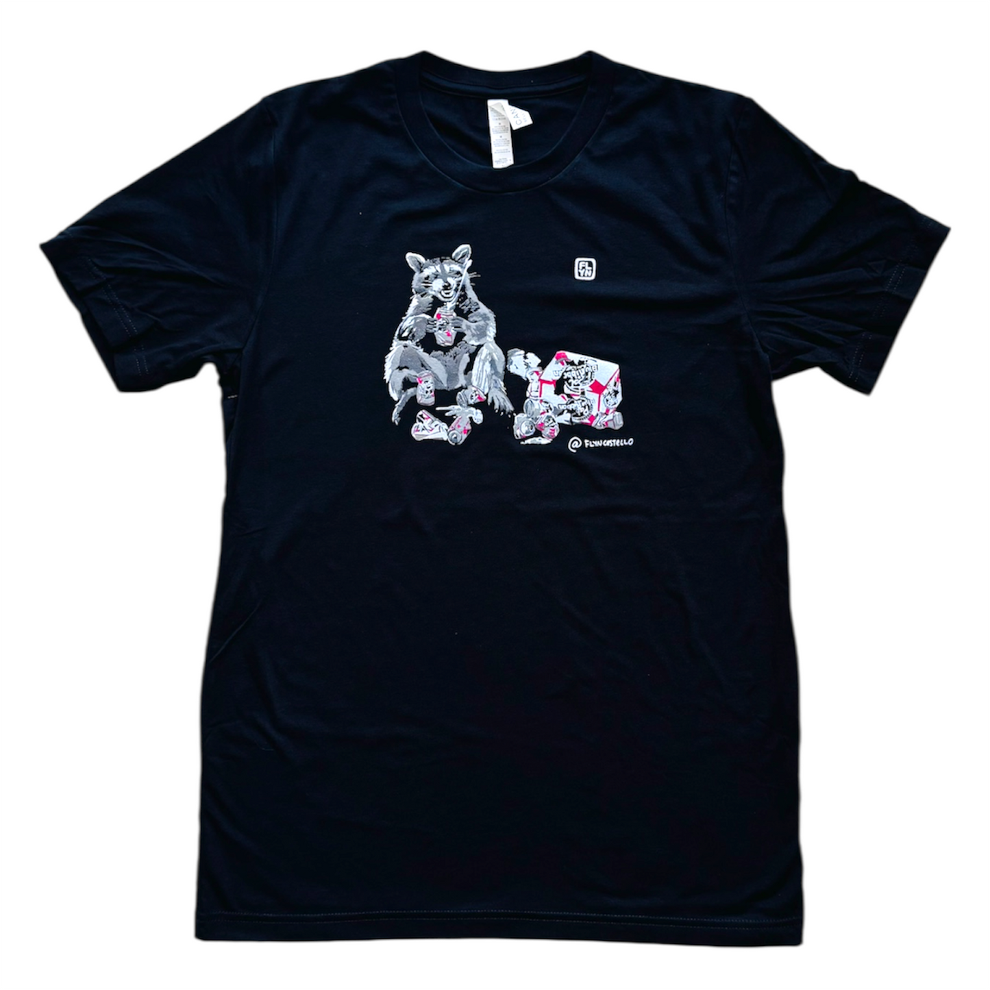 Beer Bandit Raccoon T-Shirt T-Shirts Flyn Costello