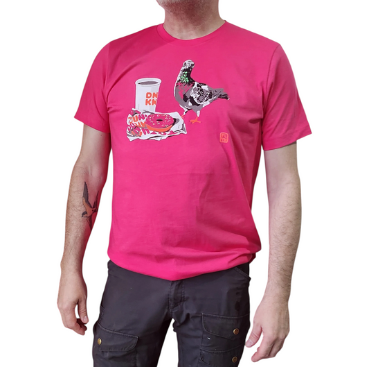 Pigeon Run On Donuts T-Shirt