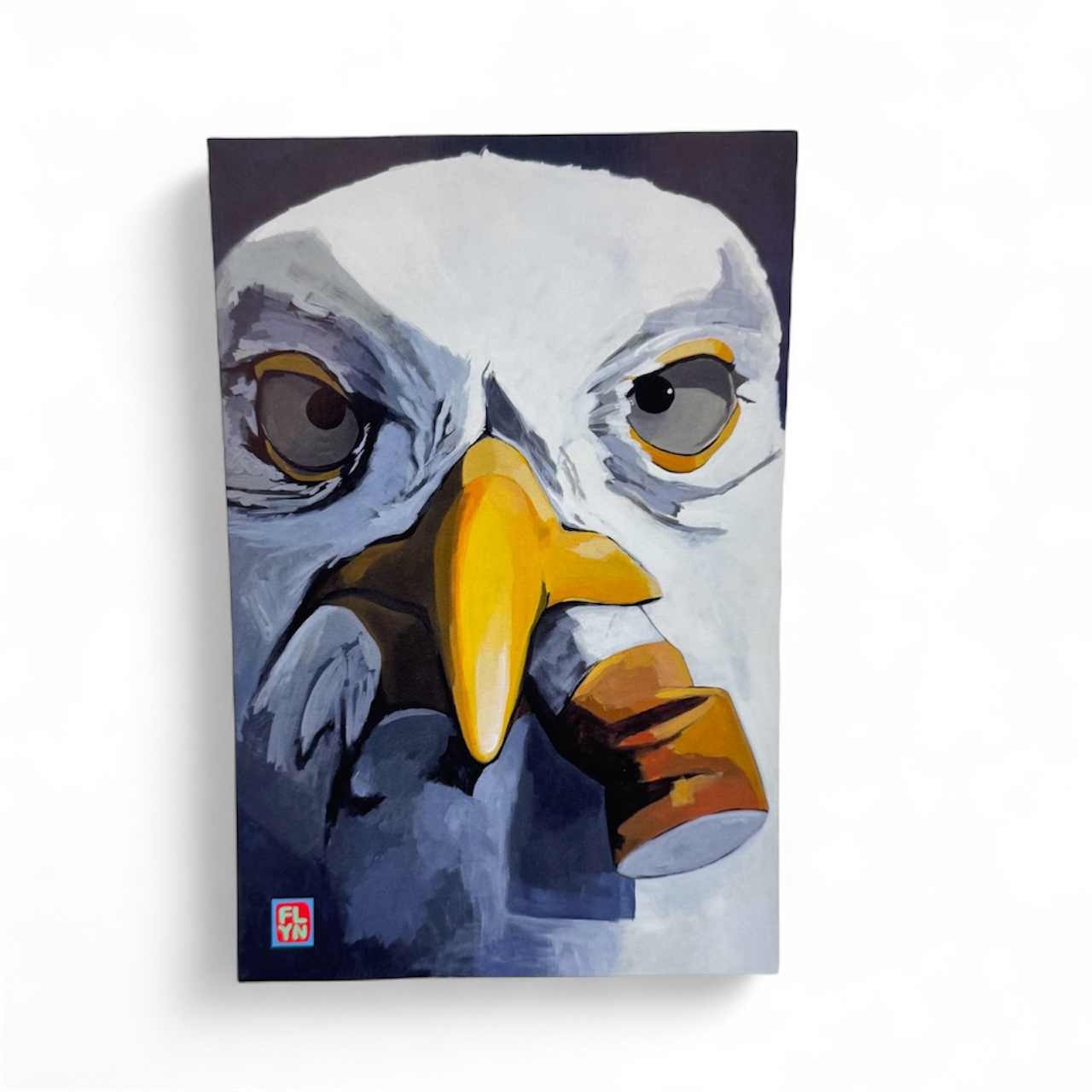 Seagull with Cig Print 6"x9" Prints Flyn_Costello_Art