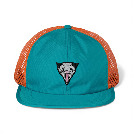 NOT DEAD YET Orange Teal hat Hats FlynHats