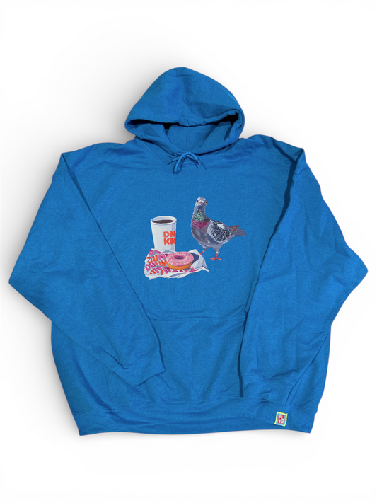 Pigeons run on Donuts 3XL Hoodie Choose your Color
