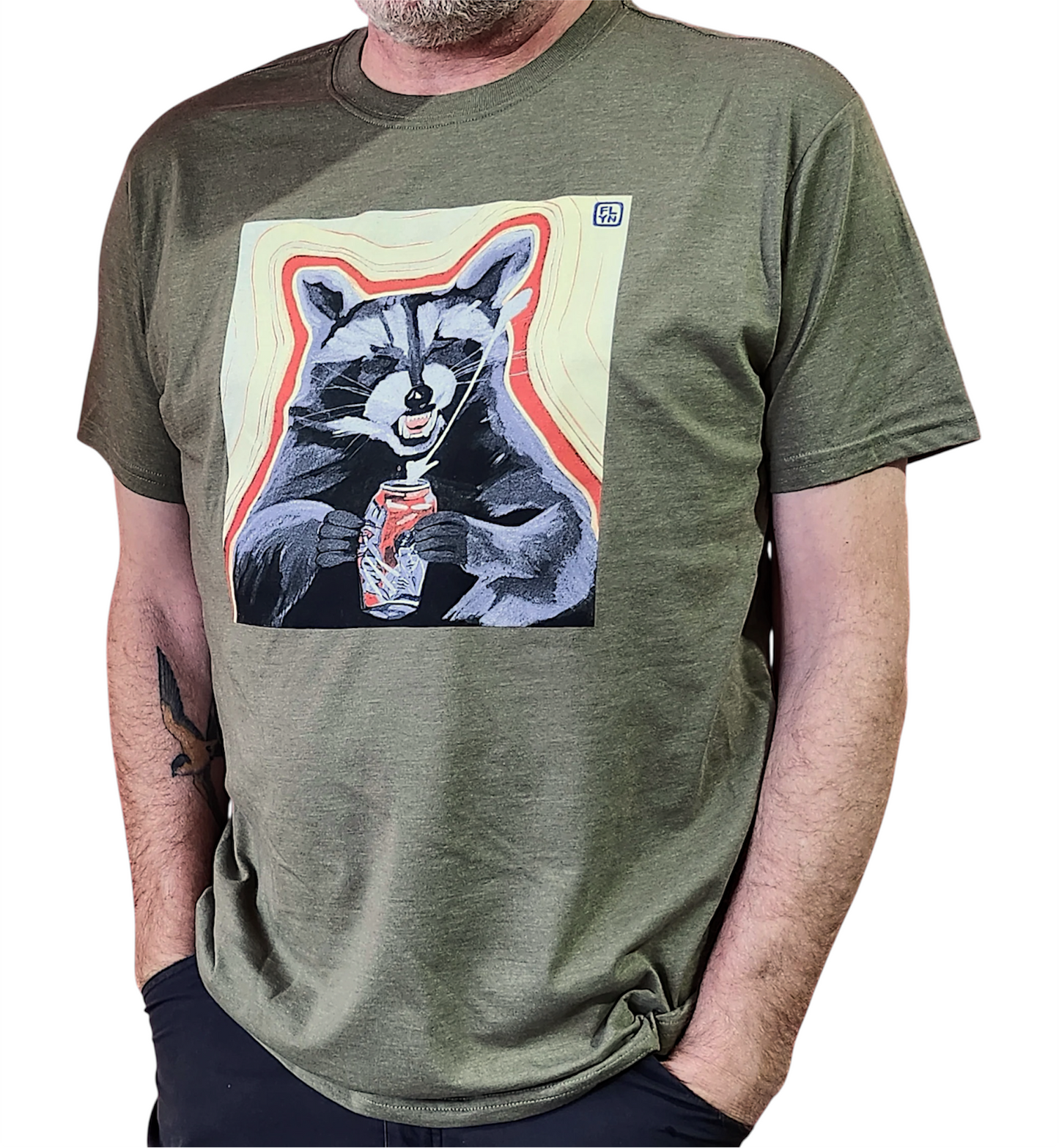 Camp Crasher T Shirt on Moss T-Shirts FlynHats