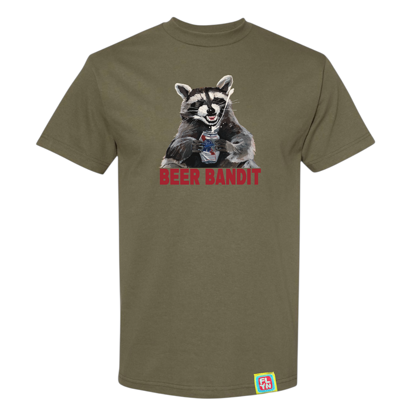 Beer Bandit black or olive t-shirt FlynHats
