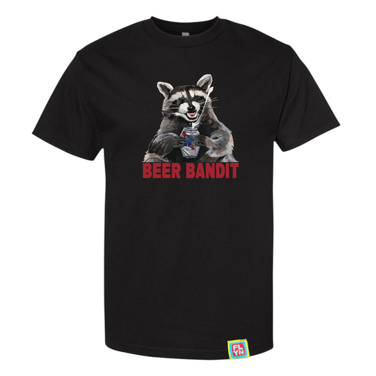 Beer Bandit black or olive t-shirt FlynHats