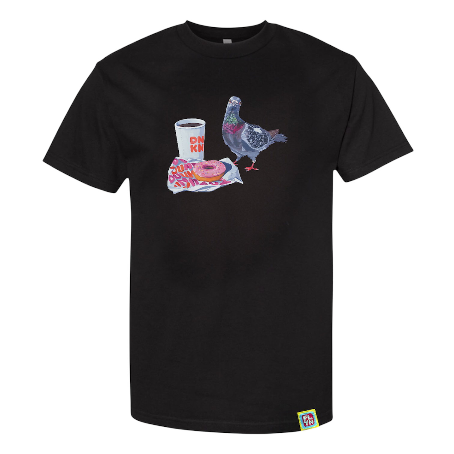 Pigeons Run On Donuts t-shirt FlynHats