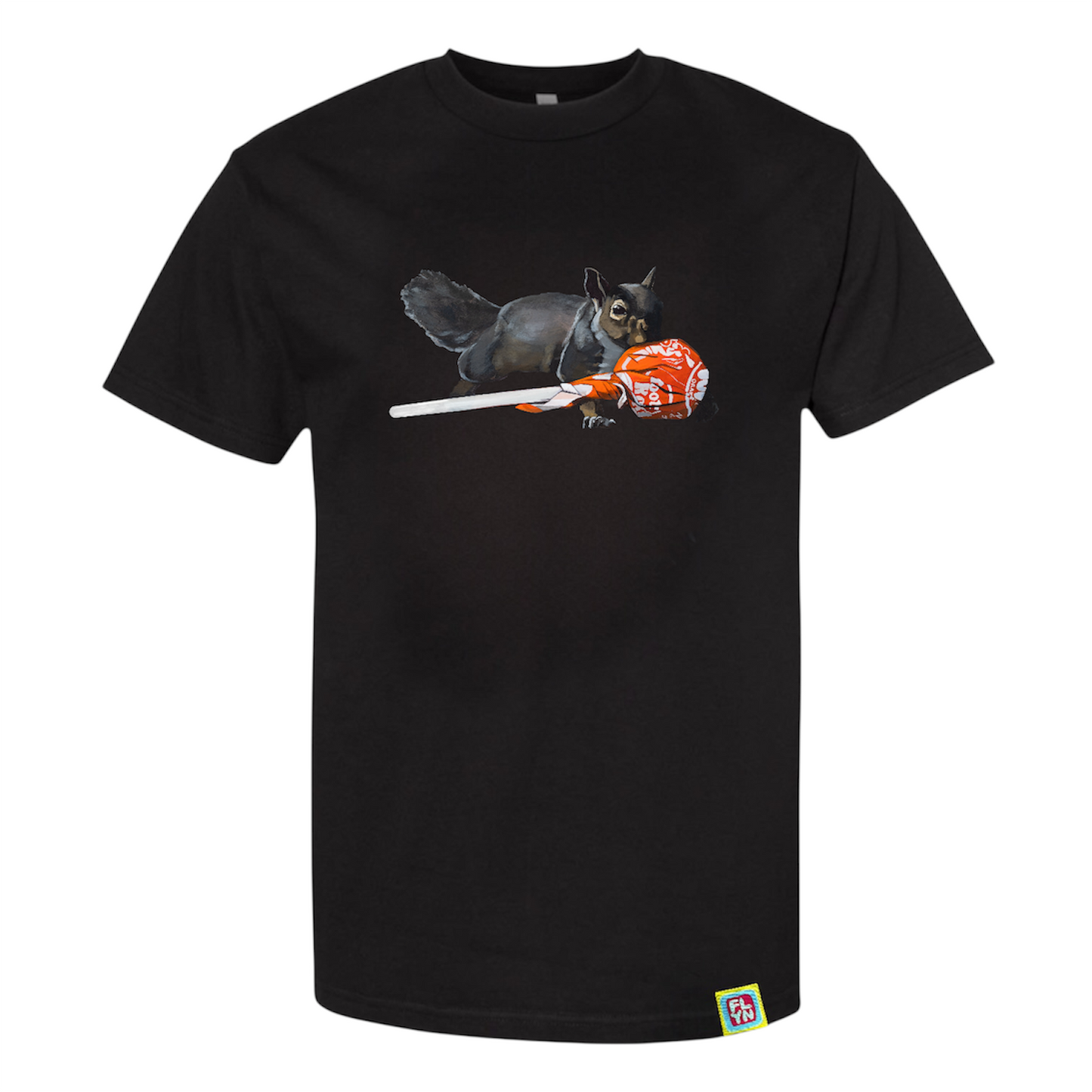 Secret Stash Squirrel t-shirt FlynHats