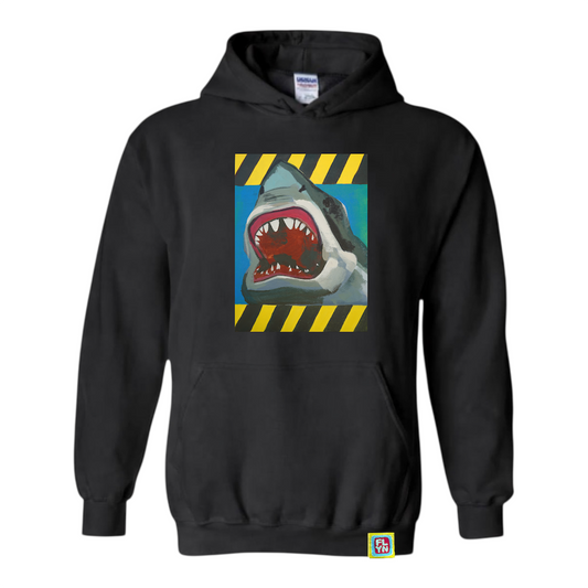 They're Here Adult Black Sweatshirt Hoodie FlynHats