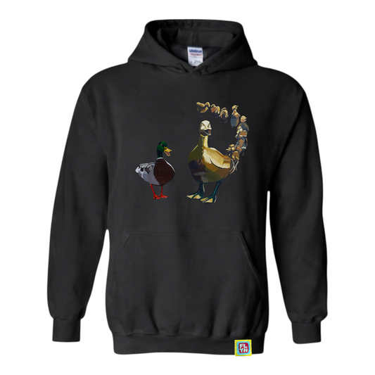 Make Way Adult Black Sweatshirt Hoodie FlynHats