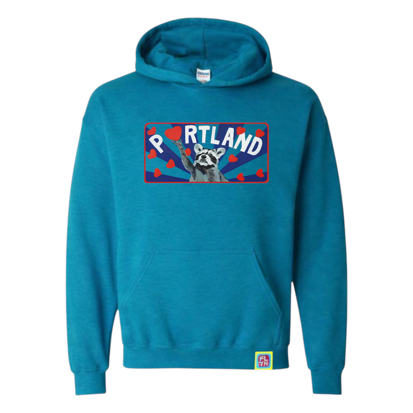 PORTLAND Blue Hoodie FlynHats