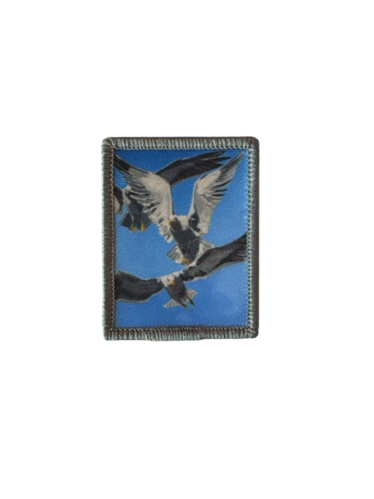 Blue Merino Wool Beanie Choose your patch