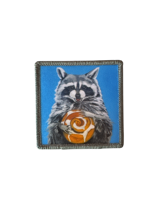 Cinnabun Bandit Raccoon Merino Wool Beanie Hats Flyn Hats Black