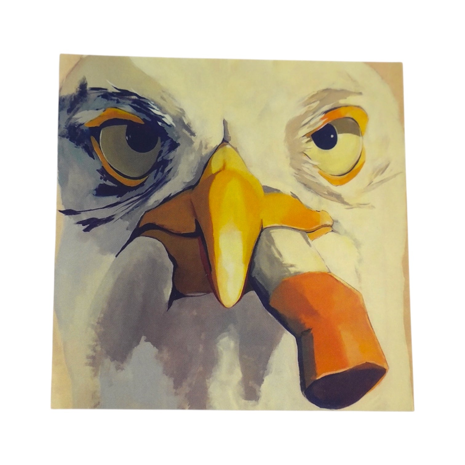 Seagull with Cig Mini Print / Card postcards Flyn_Costello_Maine