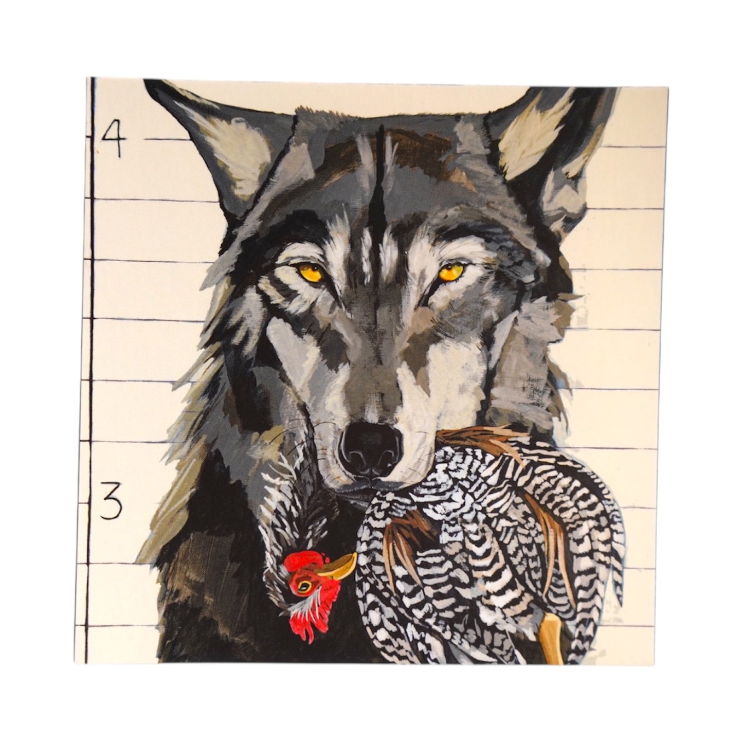 The Usual Suspects: Wolf Mini Print postcards FlynHats
