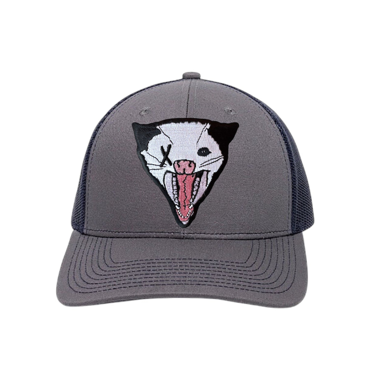 Not Dead Yet Opossum Trucker Hat Hats Flyn Hats Charcoal/Navy Large