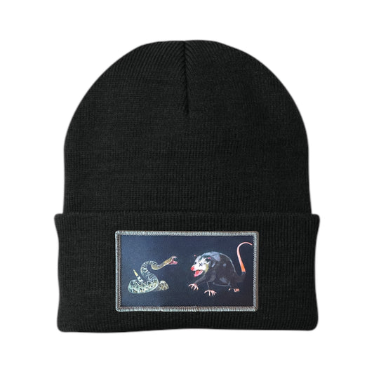 NOT DEAD YET FANGS OUT Beanie Hats Flyn Costello Black