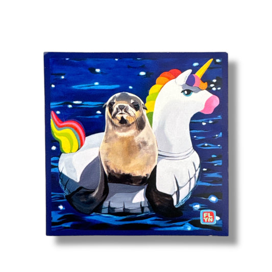 Unicorn Drifter Magnet FlynHats