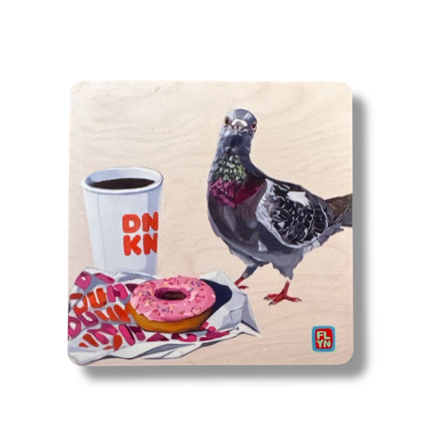 Pigeons Run on Donuts Magnet FlynHats