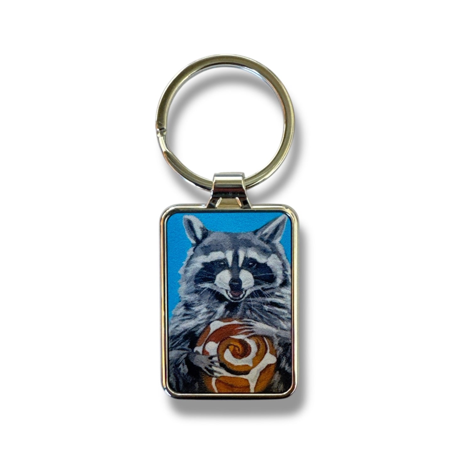 Cinnabun Bandit Raccoon Keychain Keychain Flyn Costello