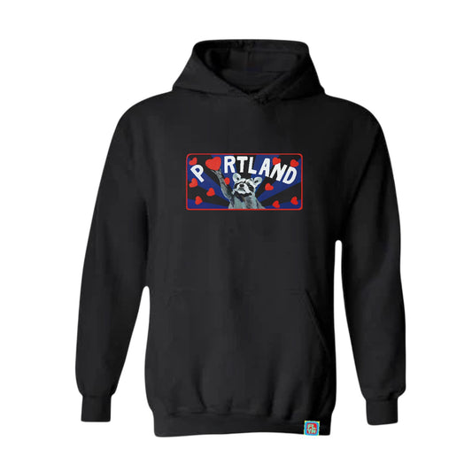 Portland Raccoon Adult Sweatshirt Hoodie FlynHats