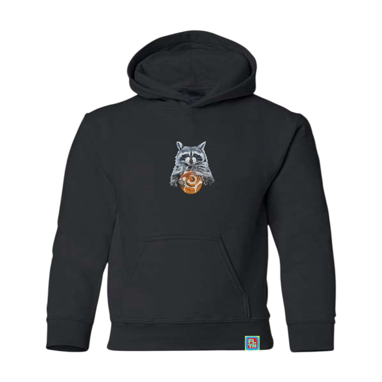 Cinnabun Bandit Black Youth Hoodie FlynHats