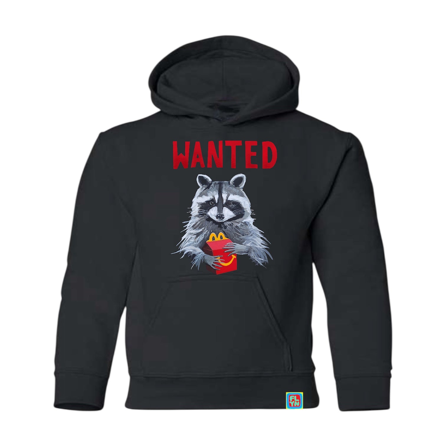 WANTED Black Youth Hoodie FlynHats