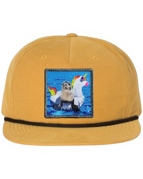 Biscuit/Black Rope Cap Hats FlynHats Unicorn Drifter