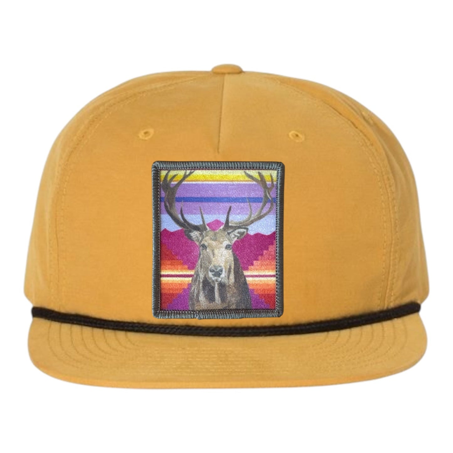 Elk Rope Cap Hats FlynHats Biscuit/Black