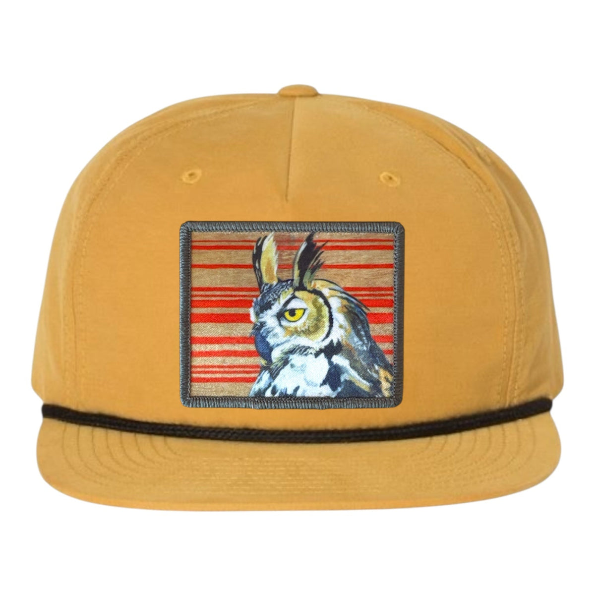 Gaia Rope Cap Hats FlynHats Biscuit/Black