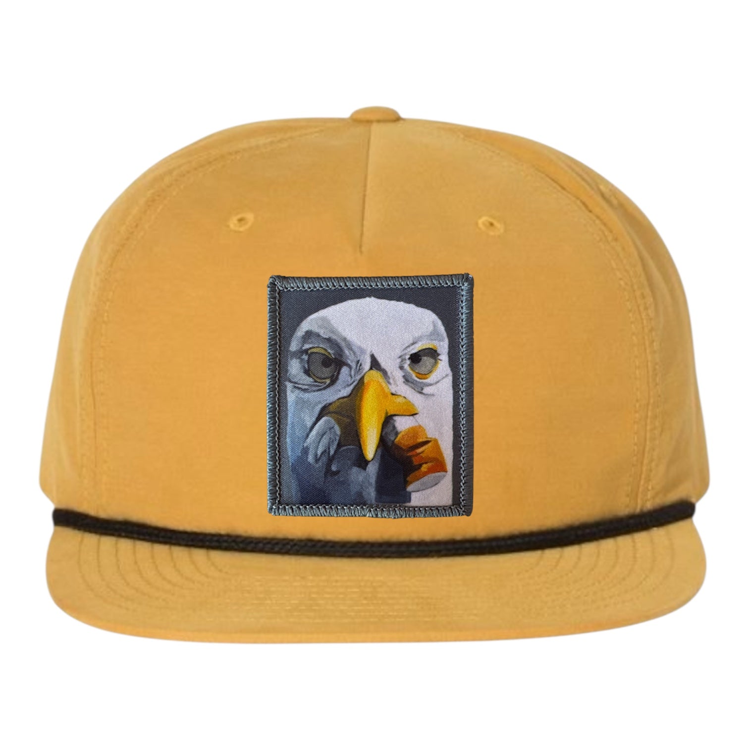 Biscuit/Black Rope Cap Hats FlynHats Seagull With Cig