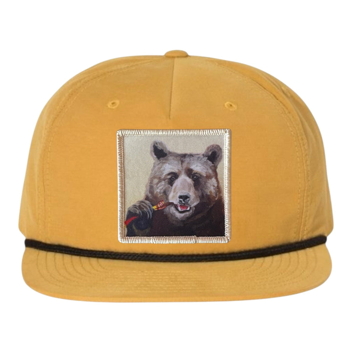 Slim Jim Rope Cap Hats FlynHats Biscuit/Black