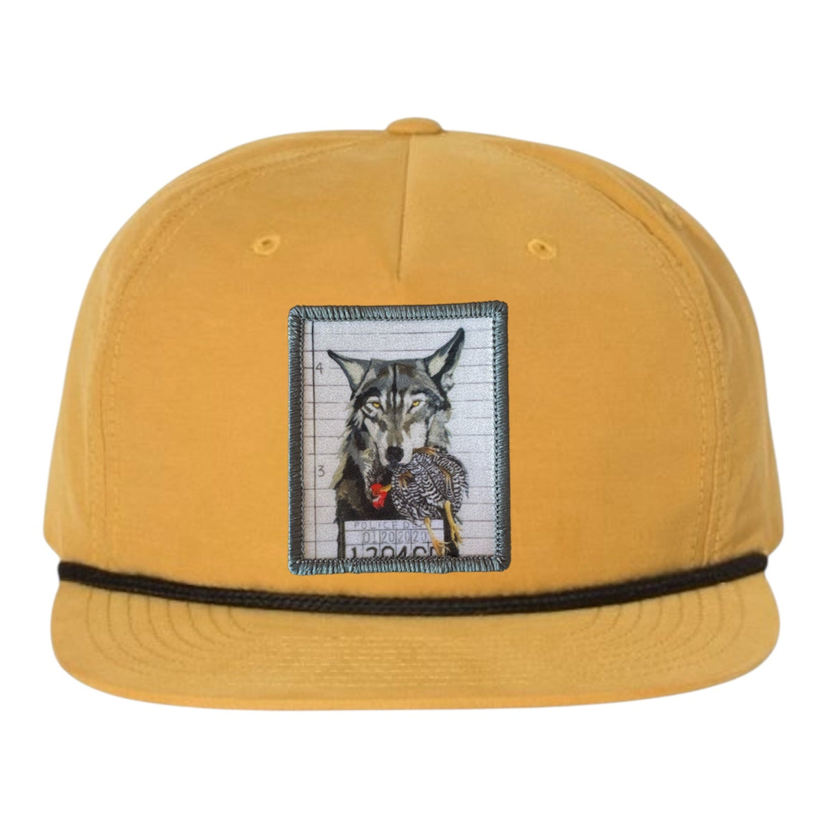 The Usual Suspects: Wolf Rope Cap Hats FlynHats Biscuit/Black