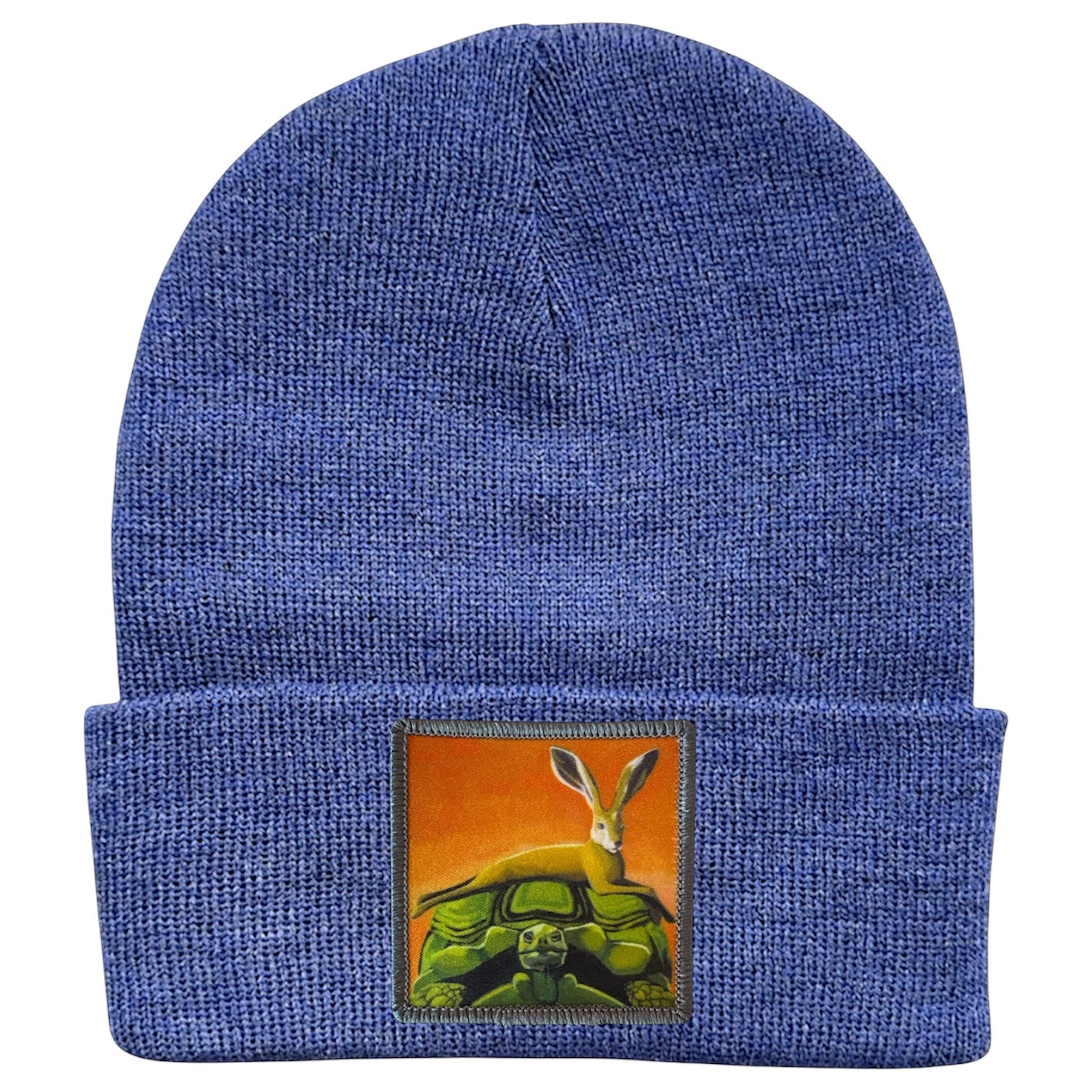 The Tortoise By a Hare Beanie Hats FlynHats Heather Blue