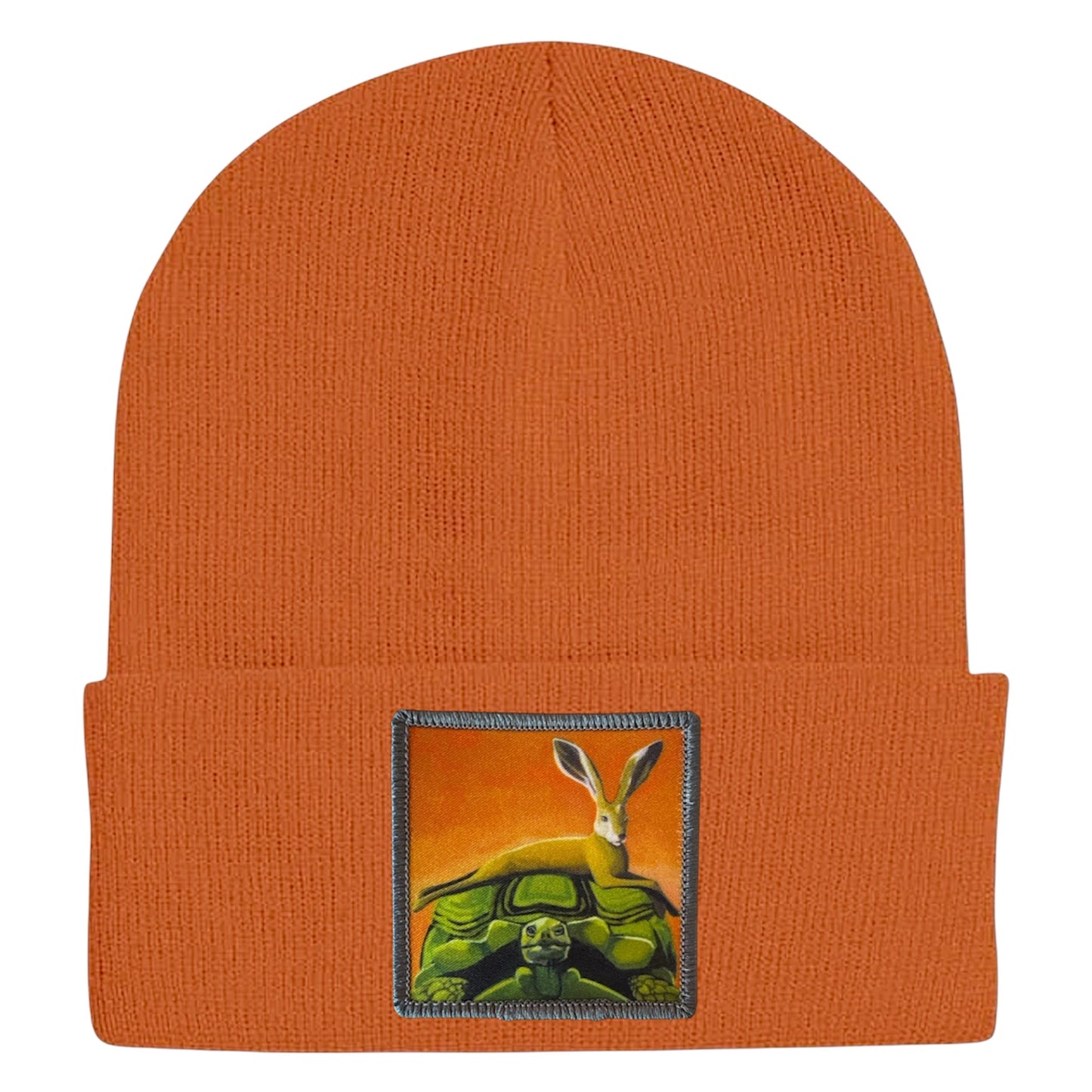 The Tortoise By a Hare Beanie Hats FlynHats Burnt Orange