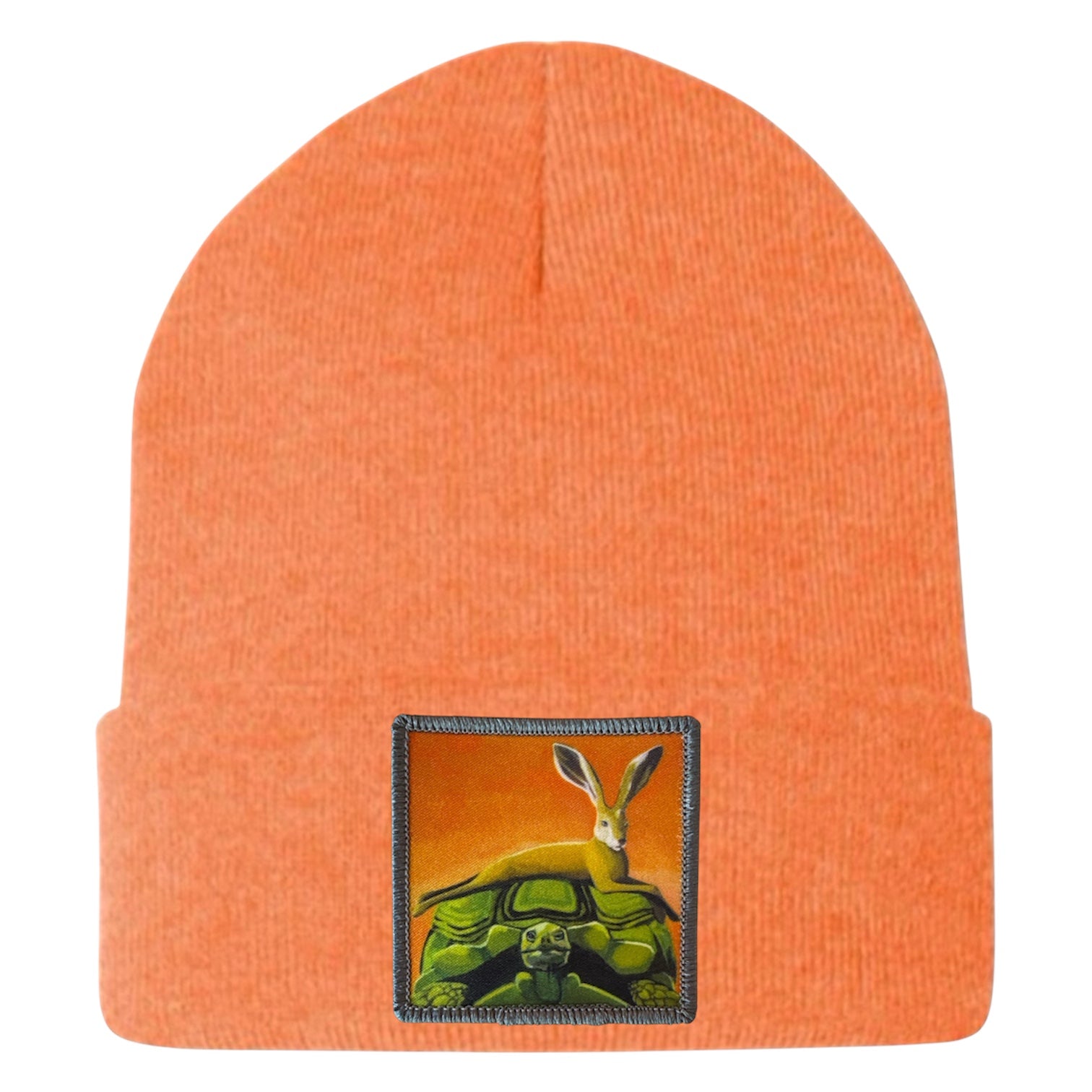 The Tortoise By a Hare Beanie Hats FlynHats Heather Orange