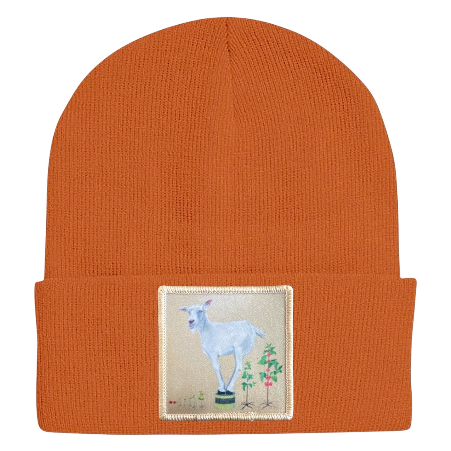 The Discoverer Goat Beanie Hats Flyn Costello Burnt Orange