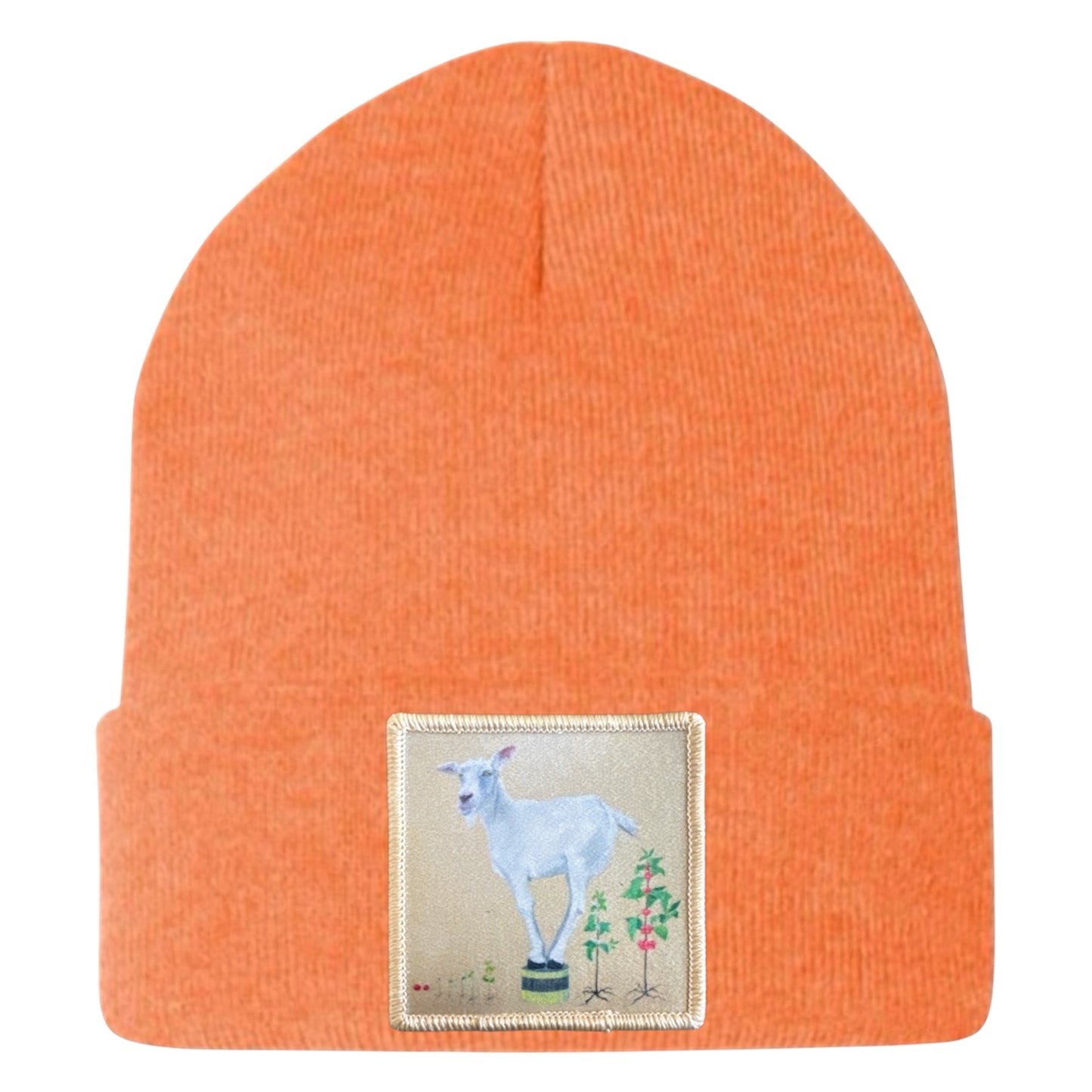 The Discoverer Goat Beanie Hats Flyn Costello Heather Orange