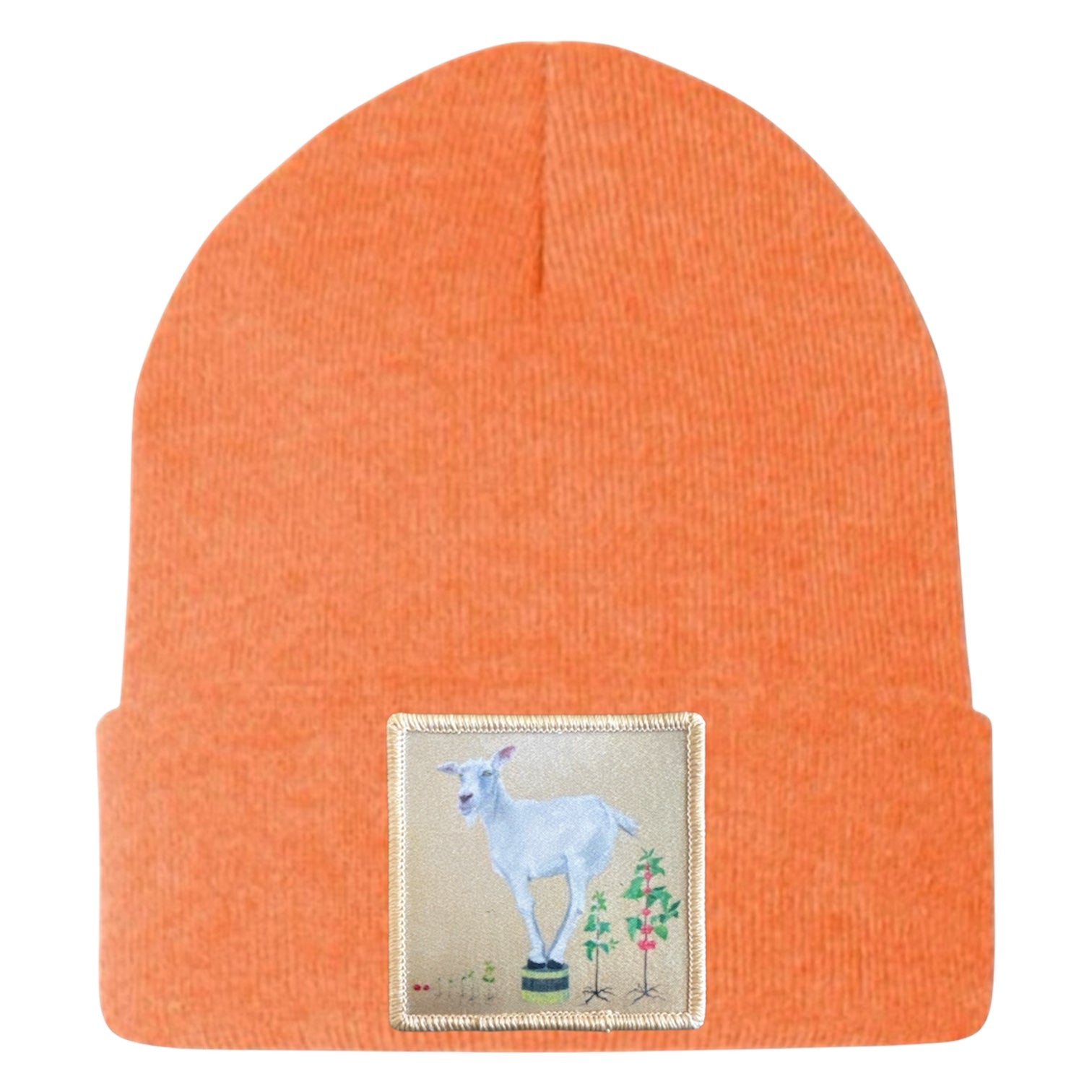 The Discoverer Goat Beanie Hats Flyn Costello Heather Orange