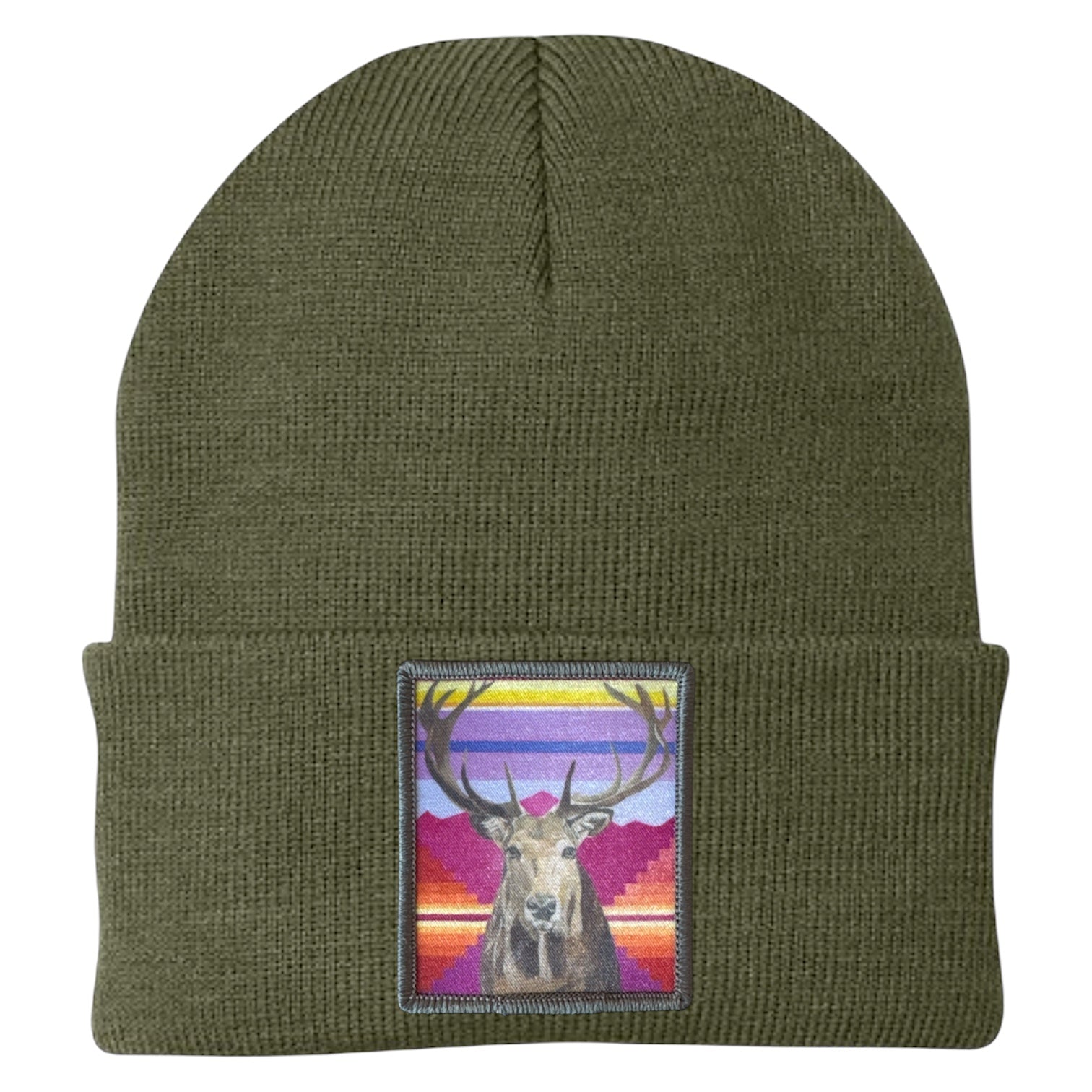 Elk Beanie Hats Flyn Costello Olive