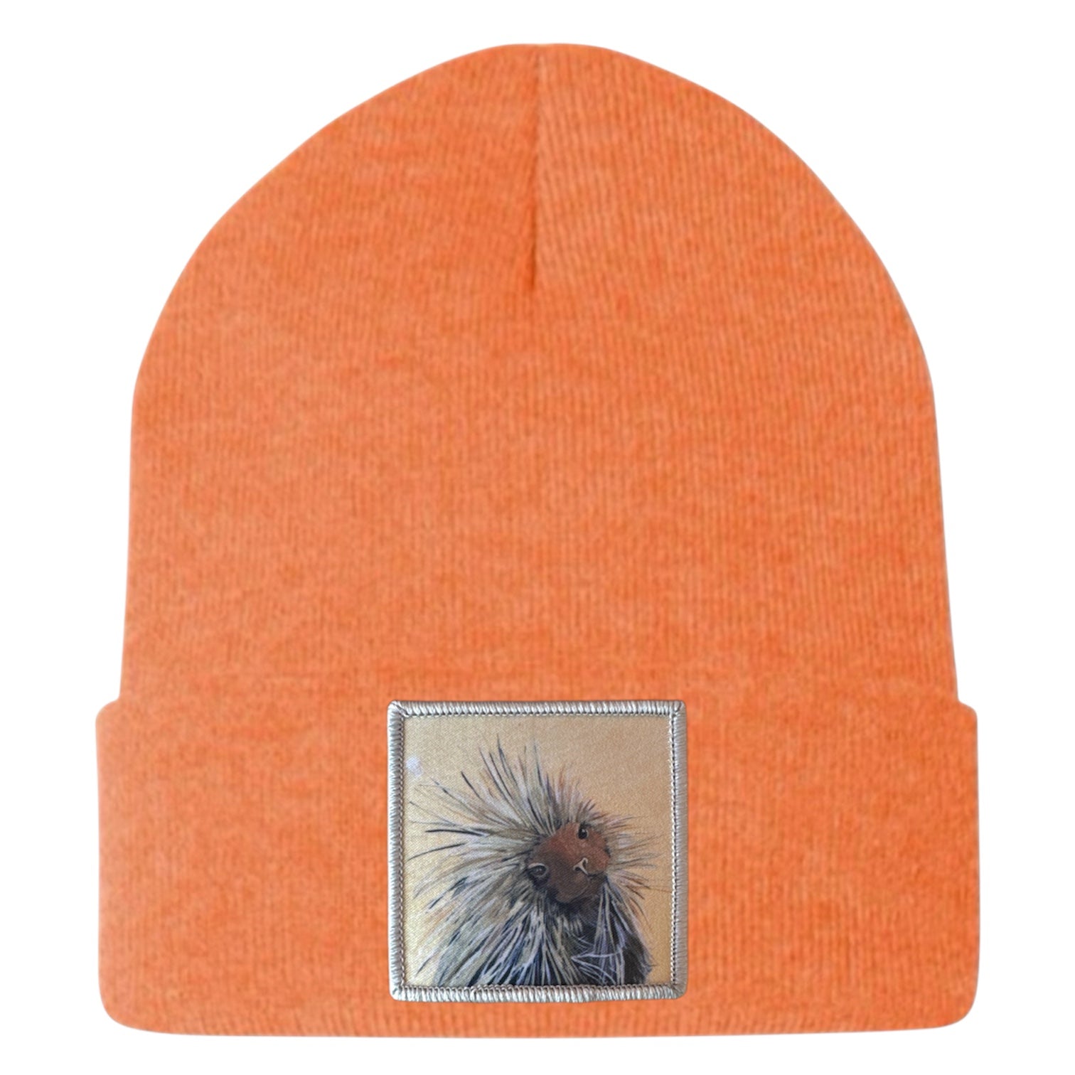 I don't mean to Burst your Bubble! Porcupine Beanie Hats Flyn Costello Heather Orange