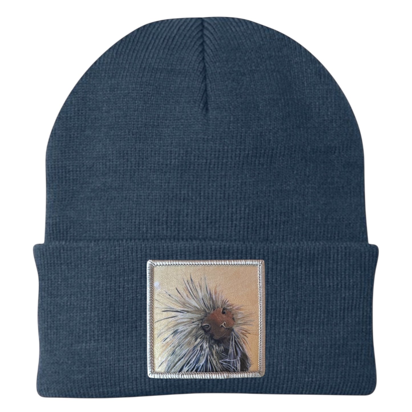 I don't mean to Burst your Bubble! Porcupine Beanie Hats Flyn Costello Dusty Blue