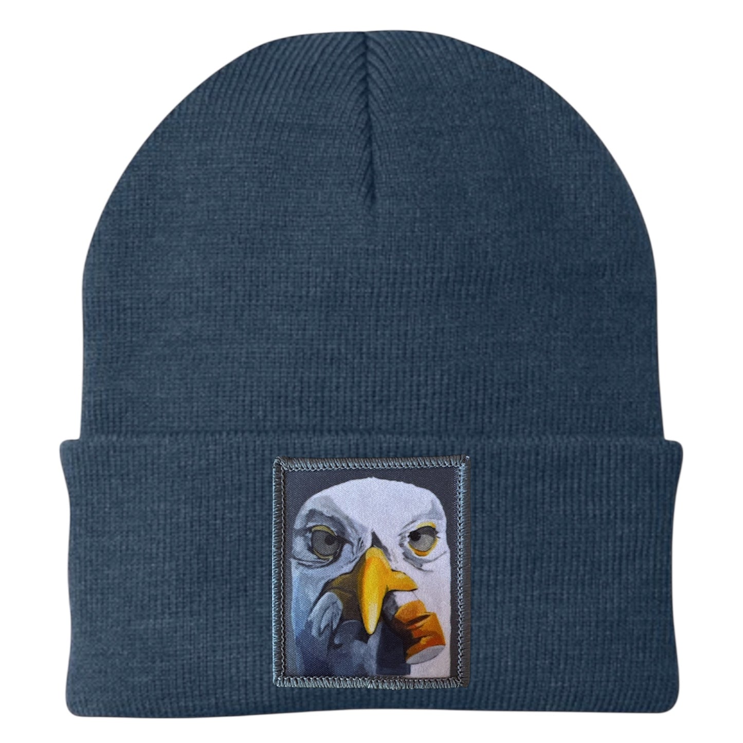 Seagull with Cig Beanie Hats Flyn Costello Dusty Blue