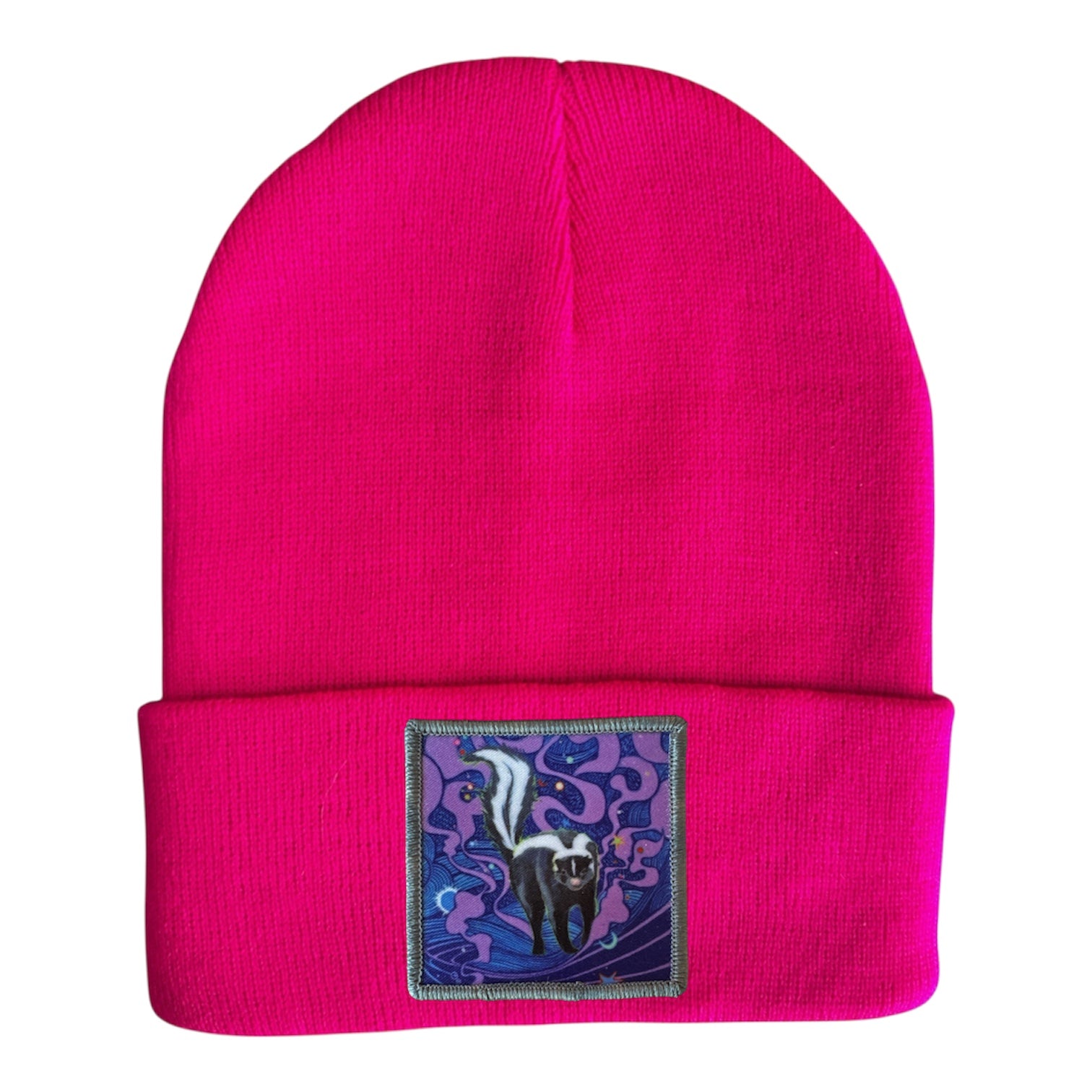 Skunky Haze Beanie Hats FlynHats Neon Fuchsia