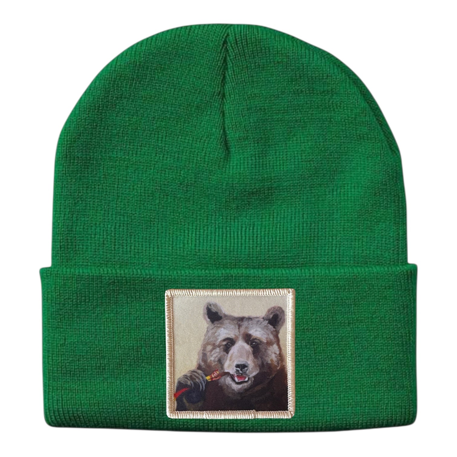 Slim Jimmy Bear Beanie Hats Flyn Costello Kelley Green